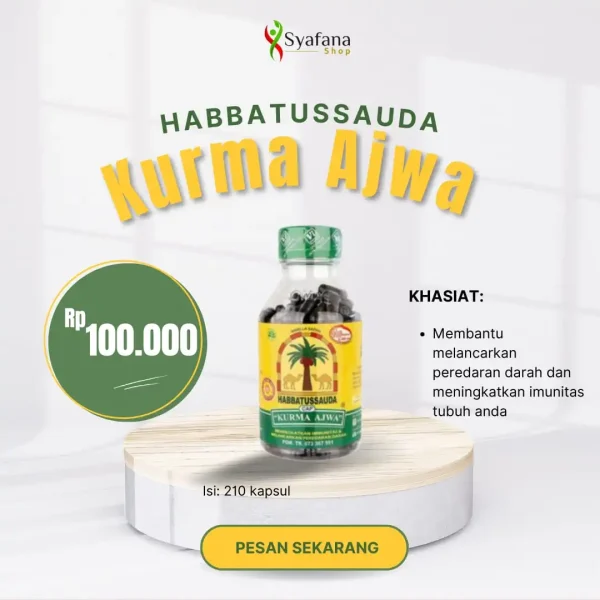 kurma ajwa 210 kapsul